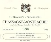 Chassagne-1-Romanee-V Dancer 1998